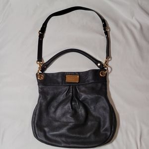 Marc Jacobs Hillier Black Leather Hobo Purse Bag